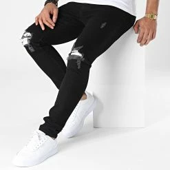 Nouveau ❤️ Jean Slim B5560 Noir de 2Y Premium 🥰 -2Y Premium Soldes 2y premium 339092 B5560 1 BLACK 20221010T152652 03