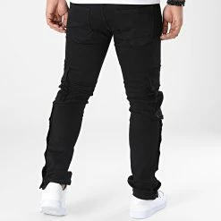 De gros 🔔 Jean Cargo B7369 Noir de 2Y Premium ⭐ -2Y Premium Soldes 2y premium 339094 B7369 BLACK 20221010T152706 04