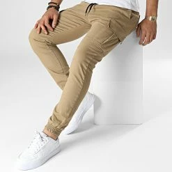 Meilleure vente 👏 Pantalon Cargo ES3018 Beige de 2Y Premium 😍 -2Y Premium Soldes 2y premium 345341 ES3018 BEIGE 20221108T152607 03
