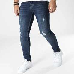 Promo 🧨 Jean Slim B7453 Bleu Brut de 2Y Premium ❤️