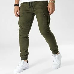 Le moins cher ✔️ Pantalon Cargo ES3018 Vert Kaki de 2Y Premium 😉