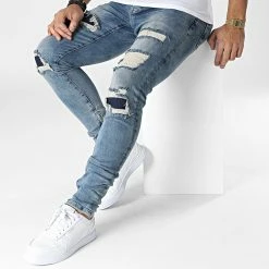 Coupon 🛒 Jean Slim B7380 Bleu Wash de 2Y Premium ⌛ -2Y Premium Soldes 2y premium 345368 B7380 BLUE 20221108T143824 03