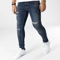 Promo 😀 Jean Slim B7460 Bleu Brut de 2Y Premium 🌟