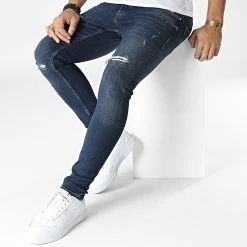 Promo 😀 Jean Slim B7460 Bleu Brut de 2Y Premium 🌟 -2Y Premium Soldes 2y premium 345371 B7460 BLUE 20221108T144316 03