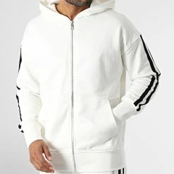 De gros 💯 Ensemble De Survetement A Bandes FTK 6195 Blanc de 2Y Premium 🔥 -2Y Premium Soldes 2y premium 345403 FTK 6195 EKRU 20221103T120318 03