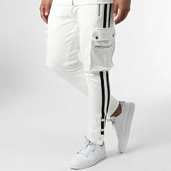 De gros 💯 Ensemble De Survetement A Bandes FTK 6195 Blanc de 2Y Premium 🔥 -2Y Premium Soldes 2y premium 345403 FTK 6195 EKRU 20221103T120320 04