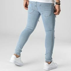 Remise ⭐ Jean Slim B7276 Bleu Wash de 2Y Premium 🎉 -2Y Premium Soldes 2y premium 345440 B7276 BLUE 20221031T161602 04