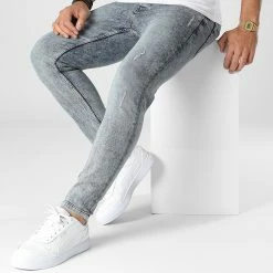 Promo 😀 Jean Slim B7430 Bleu Wash de 2Y Premium ⌛ -2Y Premium Soldes 2y premium 345443 B7430 BLUE 20221031T162058 03