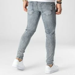 Promo 😀 Jean Slim B7430 Bleu Wash de 2Y Premium ⌛ -2Y Premium Soldes 2y premium 345443 B7430 BLUE 20221031T162100 04