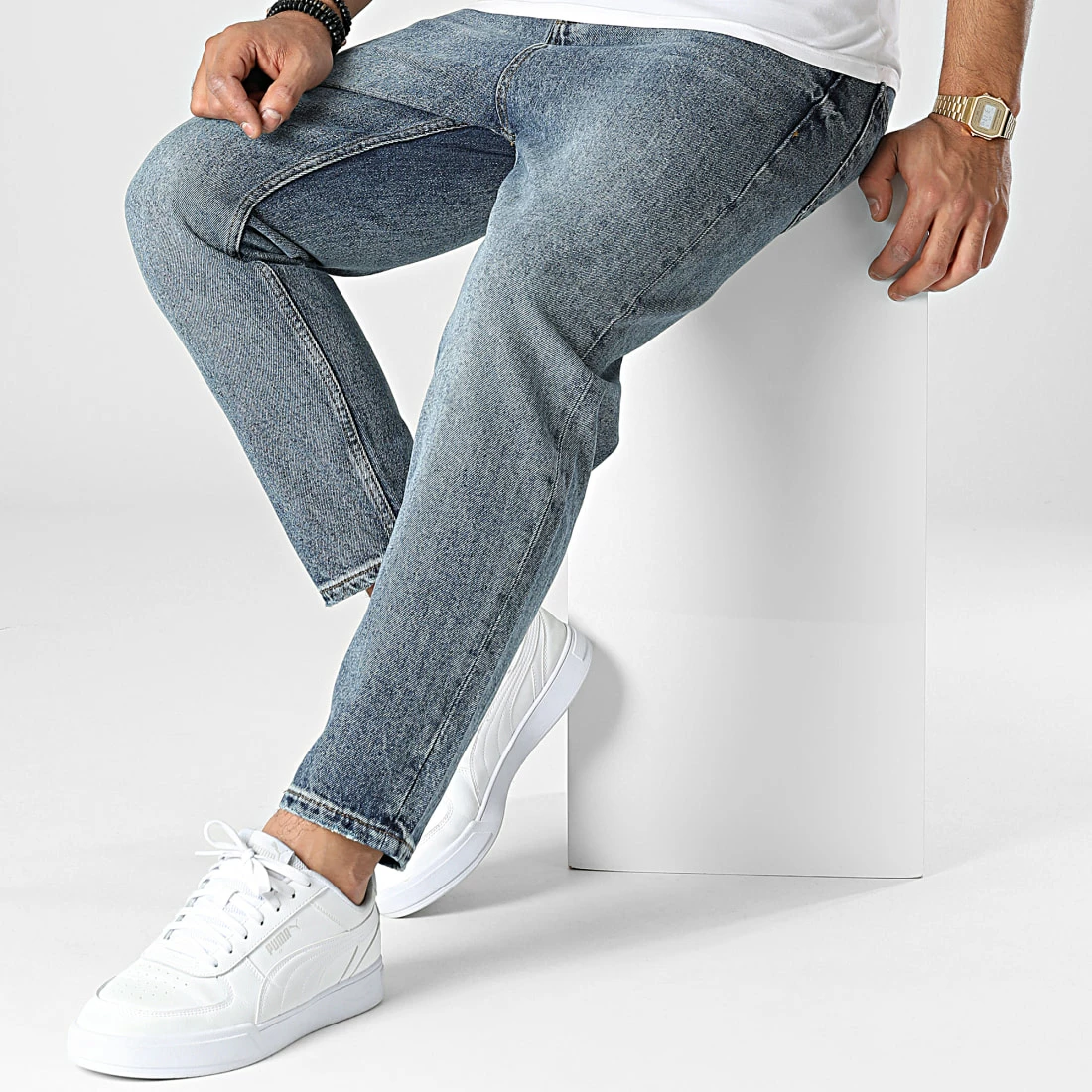 Promo 🔔 Jean Relaxed Fit B7547 Bleu Wash de 2Y Premium 🔥 5 Promo 🔔 Jean Relaxed Fit B7547 Bleu Wash de 2Y Premium 🔥 – Image 3