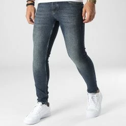 De gros 👍 Jean Slim B7448 Bleu Brut de 2Y Premium 🛒
