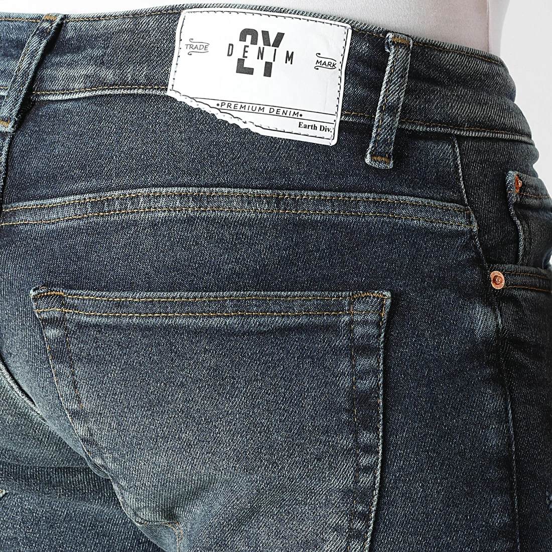 De gros 👍 Jean Slim B7448 Bleu Brut de 2Y Premium 🛒 4 De gros 👍 Jean Slim B7448 Bleu Brut de 2Y Premium 🛒 – Image 2